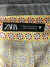 Zara Checkered-gingham Yellow Shorts Size M - photo 3