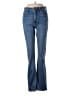 Just Black Hearts Blue Jeans Size 28 waist - photo 1