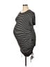 Assorted Brands Stripes Black Gray Casual Dress Size XXL - photo 1