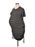 Assorted Brands Stripes Black Gray Casual Dress Size XXL - photo 1