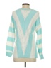Unbranded 100% Acrylic Color Block Teal Pullover Sweater Size XS - photo 2