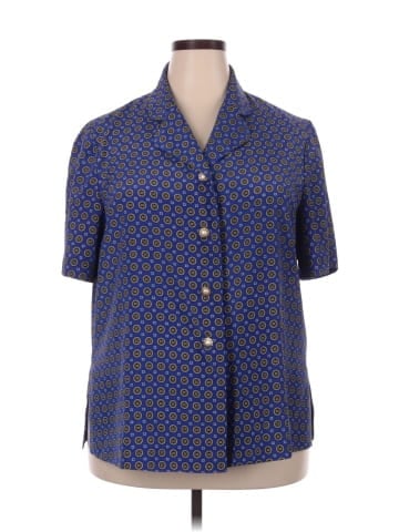 Leslie Fay Short Sleeve Blouse (view 1)