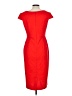 Connected Apparel Solid Red Cocktail Dress Size 10 - photo 2