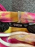 Shein 100% Cotton Tie-dye Pink Pullover Hoodie Size M - photo 7