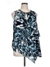 Jennifer Lopez 100% Polyester Blue Sleeveless Blouse Size 0X - photo 1