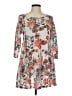 42 Pops Print Gray Casual Dress Size M - photo 1
