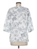 Malvin 100% Linen White 3/4 Sleeve Blouse Size M - photo 2