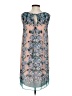Max Studio 100% Polyester Paisley Teal Casual Dress Size S - photo 2