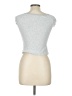 Just Polly Silver Sleeveless T-Shirt Size L - photo 2
