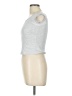 Just Polly Silver Sleeveless T-Shirt Size L - photo 5