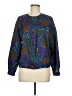 Shapely 100% Polyester Purple Long Sleeve Blouse Size 6 - photo 1