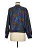 Shapely 100% Polyester Purple Long Sleeve Blouse Size 6 - photo 2