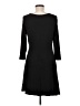 Weston Solid Black Casual Dress Size M - photo 2