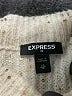 Express Outlet 100% Metallic Metallic Ivory Turtleneck Sweater Size XS - photo 7