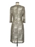 Connected Apparel Metallic Silver Cocktail Dress Size 8 - photo 2