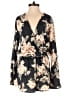 Lulus 100% Polyester Floral Black Ivory Romper Size S - photo 1