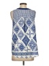 Pink Owl 100% Polyester Blue Tank Top Size S - photo 2
