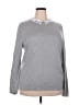 Elle Gray Long Sleeve Top Size XXL - photo 1