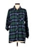 Ci Sono Plaid Green 3/4 Sleeve Blouse Size M - photo 1