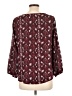 Weston 100% Polyester Burgundy 3/4 Sleeve Blouse Size L - photo 2