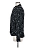 Gap 100% Rayon Stars Black Long Sleeve Blouse Size M - photo 5