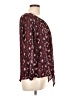 Weston 100% Polyester Burgundy 3/4 Sleeve Blouse Size L - photo 4