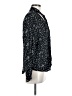 Gap 100% Rayon Stars Black Long Sleeve Blouse Size M - photo 4