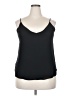 Ann Taylor LOFT 100% Polyester Black Sleeveless Top Size L - photo 1