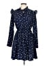 Unbranded 100% Polyester Stars Blue Casual Dress Size L - photo 1