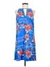 Charles Henry 100% Polyester Tropical Blue Casual Dress Size S - photo 1
