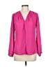 Charming Charlie 100% Polyester Pink Long Sleeve Blouse Size M - photo 1