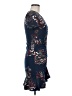 Aqua Print Blue Cocktail Dress Size M - photo 4