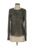Banana Republic Metallic Silver Long Sleeve Top Size S - photo 1