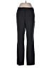 Ecru Solid Black Dress Pants Size 10 - photo 1