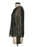 Banana Republic Metallic Silver Long Sleeve Top Size S - photo 5