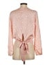 Miley + Molly 100% Polyester Orange Long Sleeve Blouse Size S - photo 2
