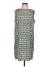 Halogen 100% Polyester Print Gray Casual Dress Size L - photo 1