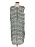 Halogen 100% Polyester Print Gray Casual Dress Size L - photo 2