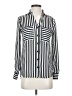 My Michelle 100% Polyester Stripes Black Long Sleeve Blouse Size XS - photo 1