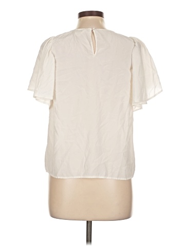 Sézane Short Sleeve Silk Top (view 2)