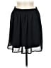 Dex 100% Polyester Solid Black Casual Skirt Size M - photo 1