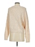Express Outlet 100% Metallic Metallic Ivory Turtleneck Sweater Size XS - photo 2