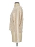 Express Outlet 100% Metallic Metallic Ivory Turtleneck Sweater Size XS - photo 5