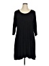 PREMISE Solid Black Casual Dress Size 1X - photo 1