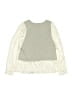 Bebe Silver Long Sleeve Top Size 7 - 8 - photo 2