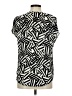 Renee C. Black Short Sleeve Blouse Size M - photo 2