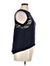 Crescent 100% Rayon Black Sleeveless Blouse Size XL - photo 4