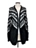 Dex 100% Polyester Chevron-herringbone Black Cardigan Size S - photo 1
