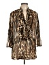 Alberto Makali 100% Polyester Animal Print Brown 3/4 Sleeve Blouse Size L - photo 1