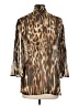Alberto Makali 100% Polyester Animal Print Brown 3/4 Sleeve Blouse Size L - photo 2